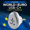 World - EU USB-C Adaptor + (25W)