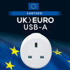 UK-EU USB-A Adaptor (2.4A)