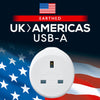 UK-USA USB-A Adaptor (2.4A)