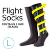 Flight Socks (L) Black