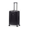 senz° foldaway check in trolley pure black