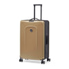 senz° foldaway large check in trolley champagne brown