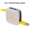 3 in 1 Retractable Connector Cable (1M)