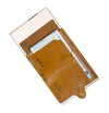 Furbo leather RFID cardholder with banknote pocket and AirTag pouch